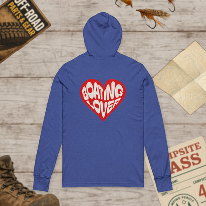 Boating Lovers Unisex Hoodie Tee Heart Design Bella Canvas
