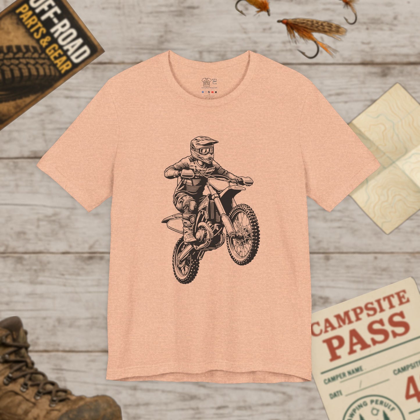 Motocross Dirt Bike Rider Tee — Off-Road Motorcross Graphic T-Shirt