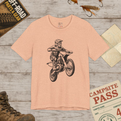 Motocross Dirt Bike Rider Tee — Off-Road Motorcross Graphic T-Shirt