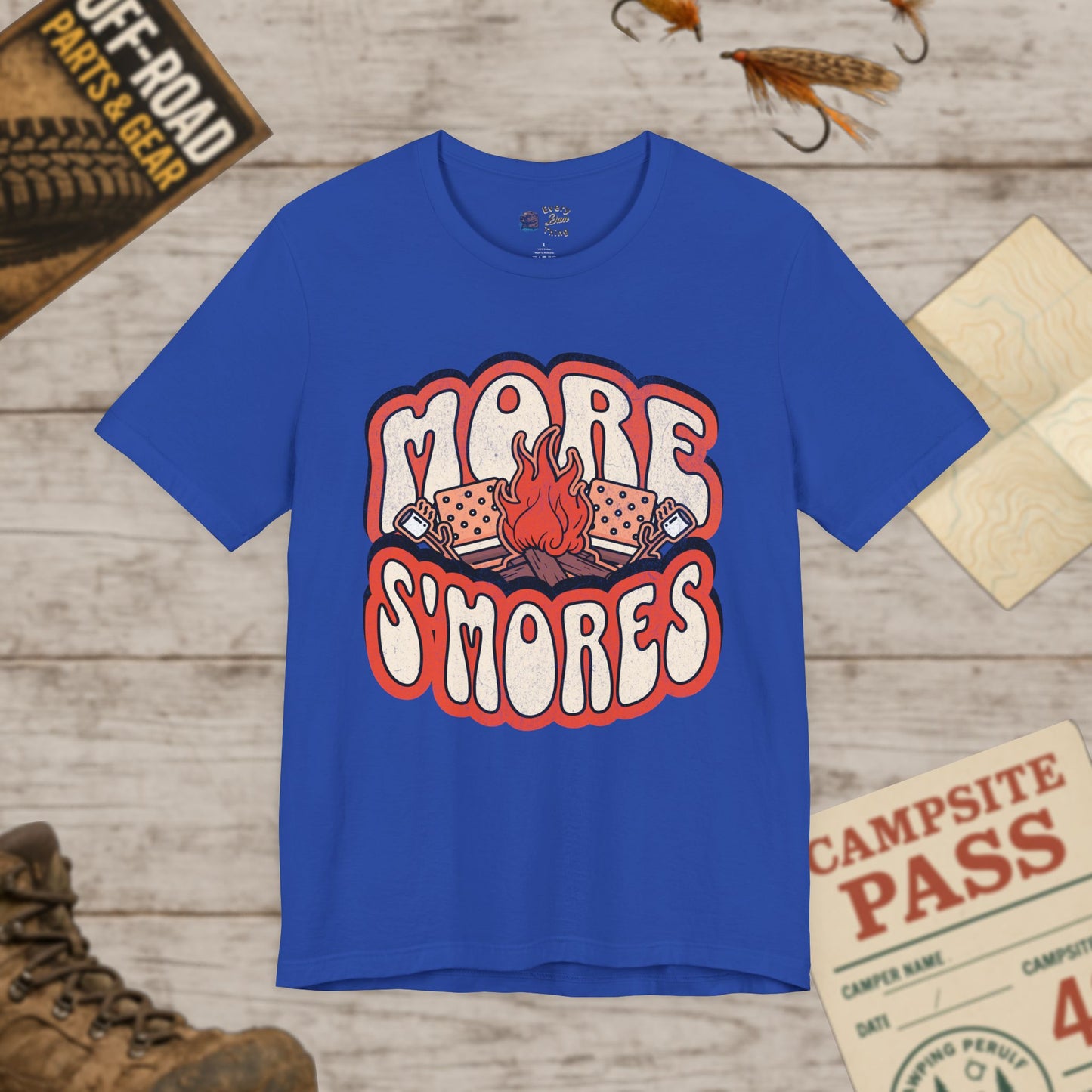 more s'mores Themed Unisex Tee, Campfire Shirt, Bella Canvas 3001