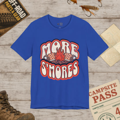 more s'mores Themed Unisex Tee, Campfire Shirt, Bella Canvas 3001