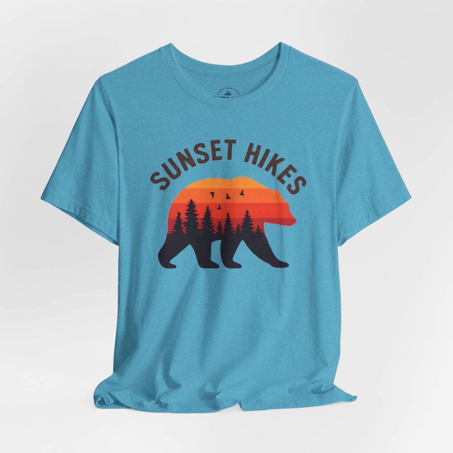 Sunset Hikes Bear T-Shirt Graphic