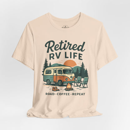 Retired Road Coffee Graphic T-Shirt