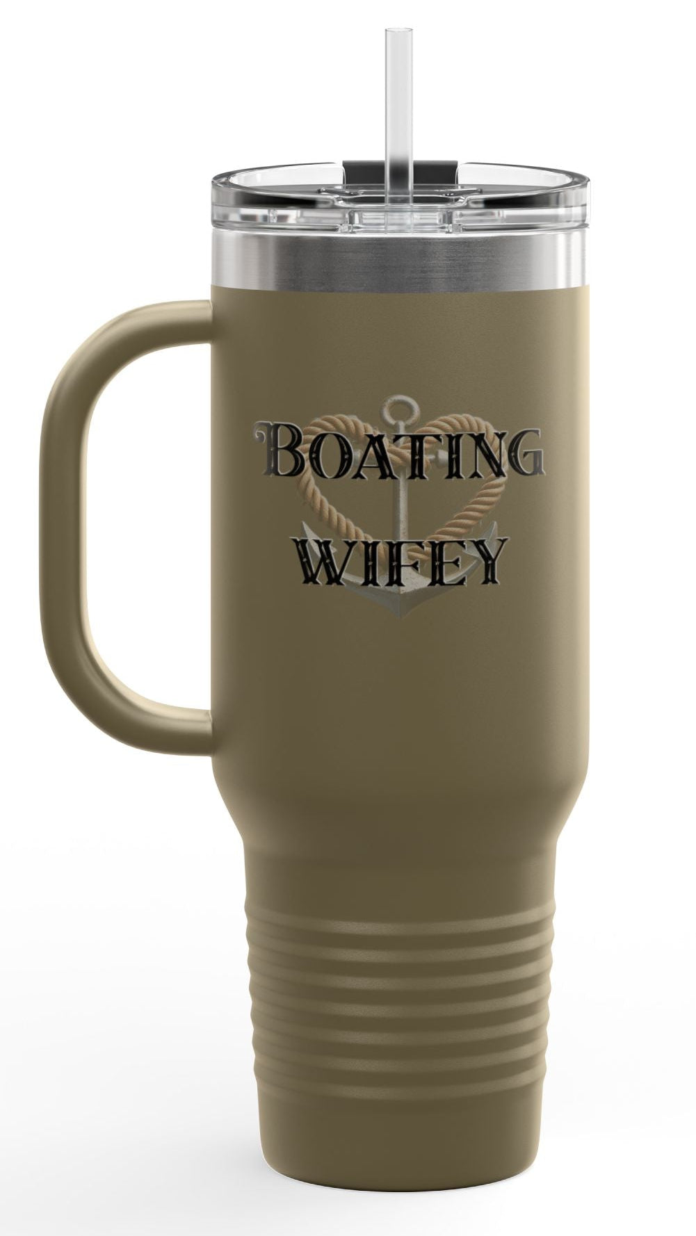 Boating Wifey Insulated Travel Mug - 40oz