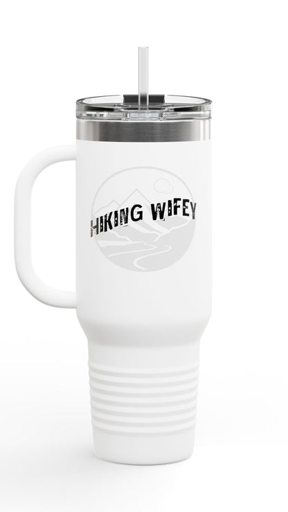 Hiking Wifey Insulated Travel Mug Tumbler 40oz