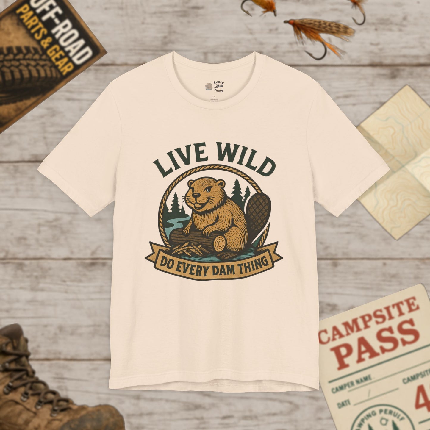 Live Wild T‑Shirt Outdoor Adventure Tee