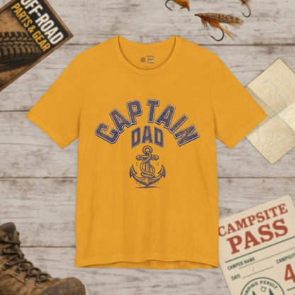 Captain Dad Short Sleeve Tee Bella Canvas 3001