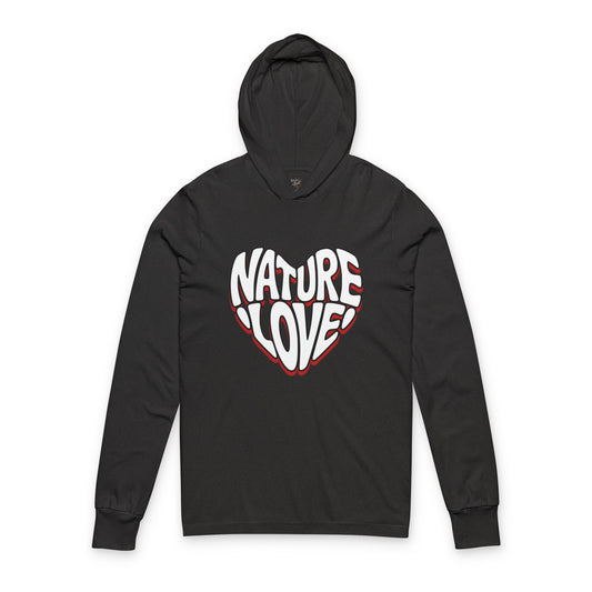 Nature Love Unisex Hooded Long Sleeve Tee Bella+Canvas 3512