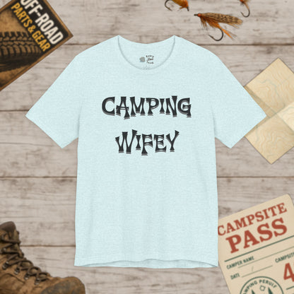 Camping Wifey Unisex Jersey Tee Bella Canvas 3001