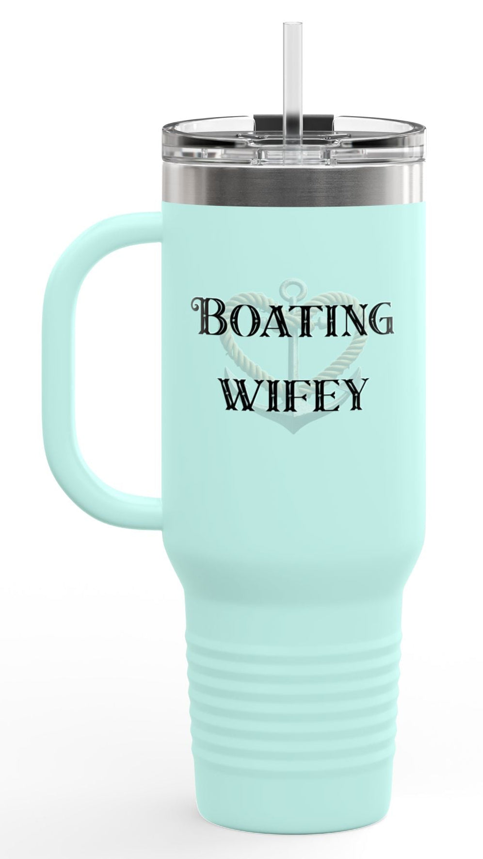 Boating Wifey Insulated Travel Mug - 40oz