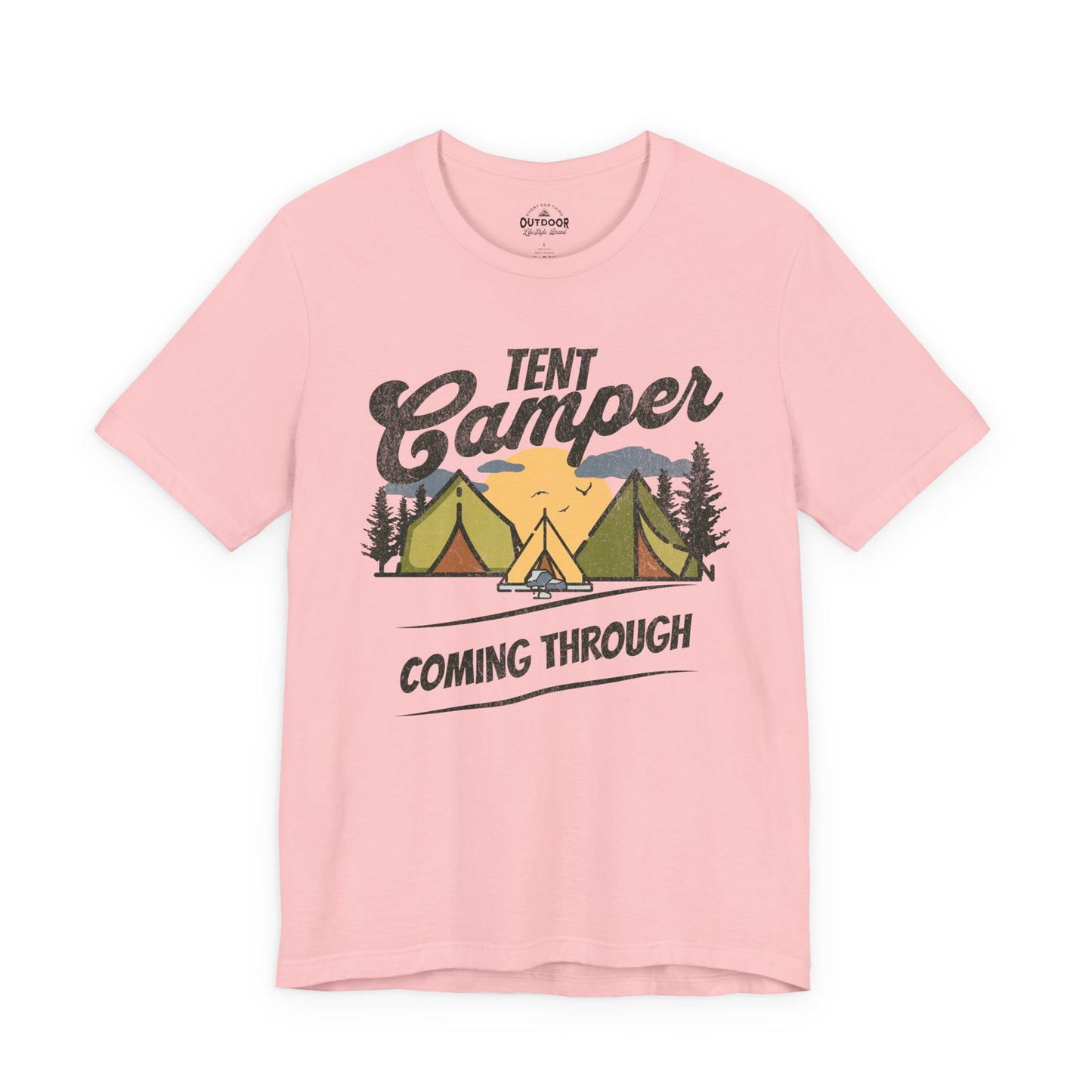 Tent Camper Coming Through T-Shirt