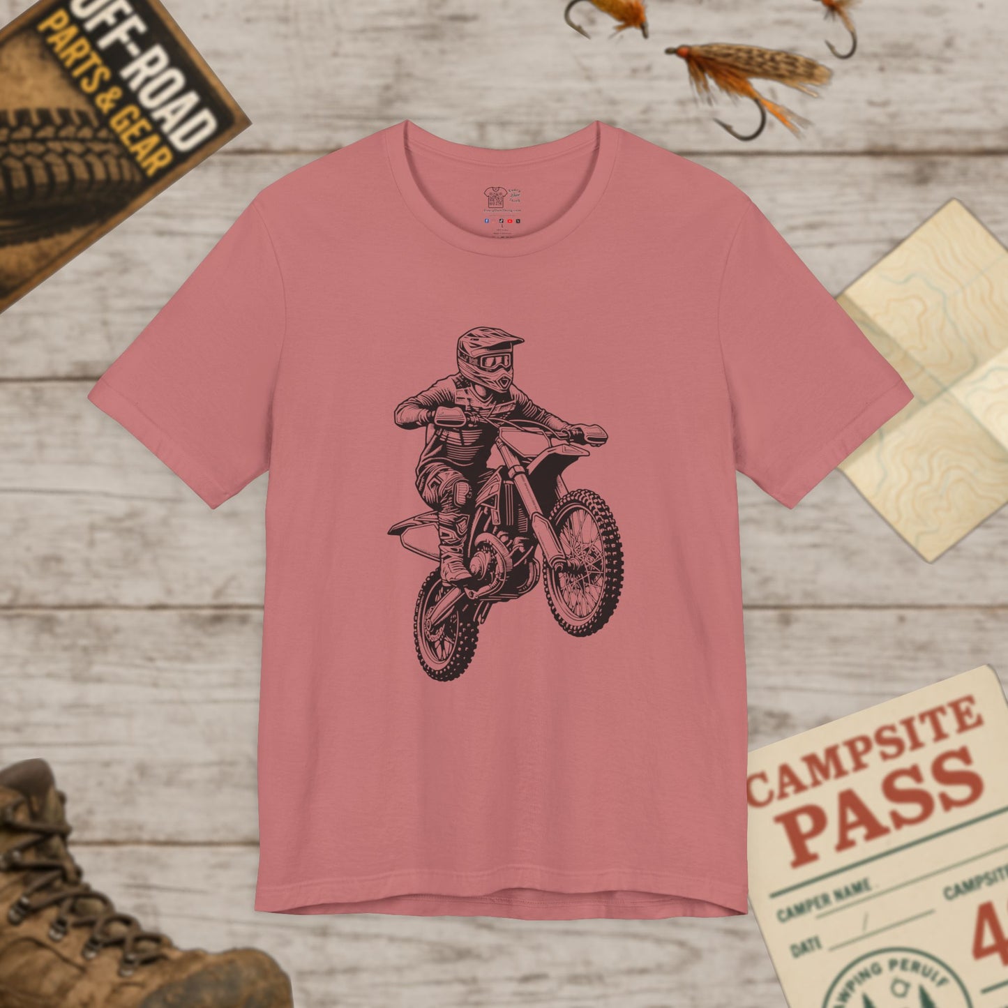 Motocross Dirt Bike Rider Tee — Off-Road Motorcross Graphic T-Shirt