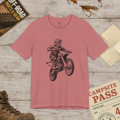 Motocross Dirt Bike Rider Tee — Off-Road Motorcross Graphic T-Shirt