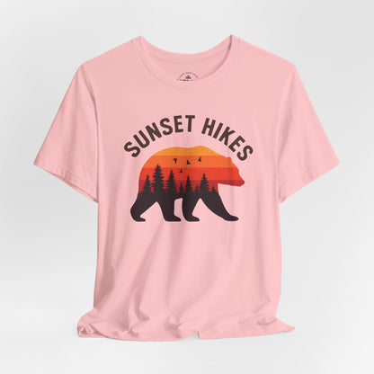 Sunset Hikes Bear T-Shirt Graphic