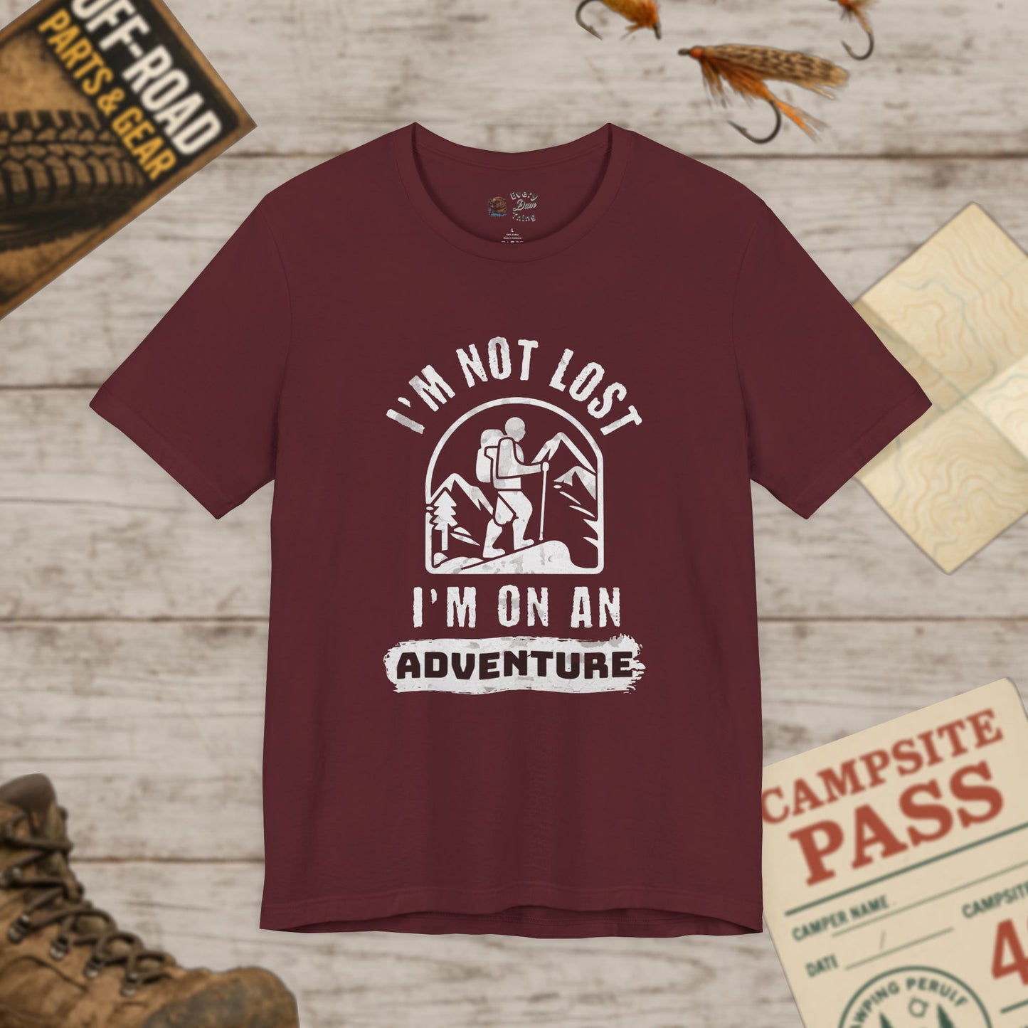 Adventure Awaits Unisex Tee Im Not Lost Adventure Bella+Canvas 3001