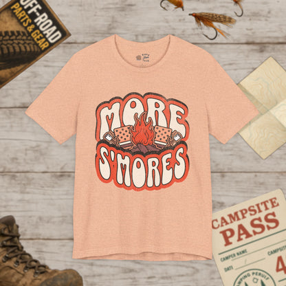 more s'mores Themed Unisex Tee, Campfire Shirt, Bella Canvas 3001