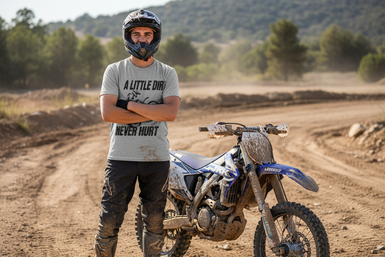 A Little Dirt Never Hurt Motocross Tee
