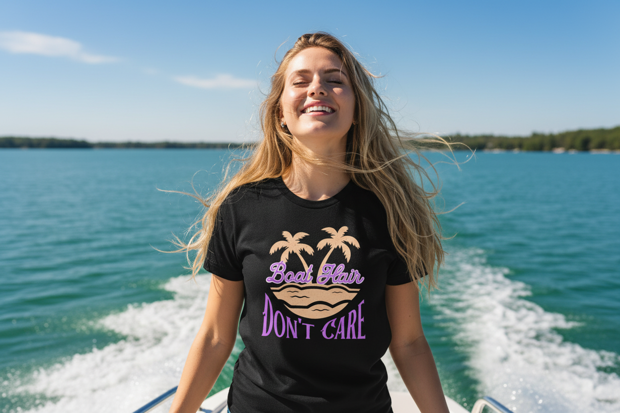 Boat Hair Don't Care Tee