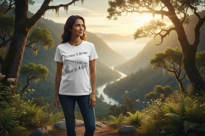 Inspirational Quote Today Tomorrow Yesterday Tee - Female