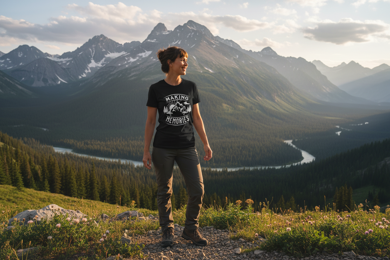 Making Memories Outdoorsy Mountain Adventure Tee - Female