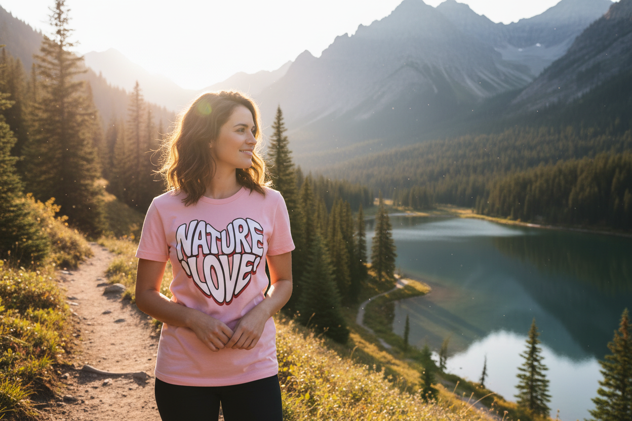 Nature Love Heart Tee - Female